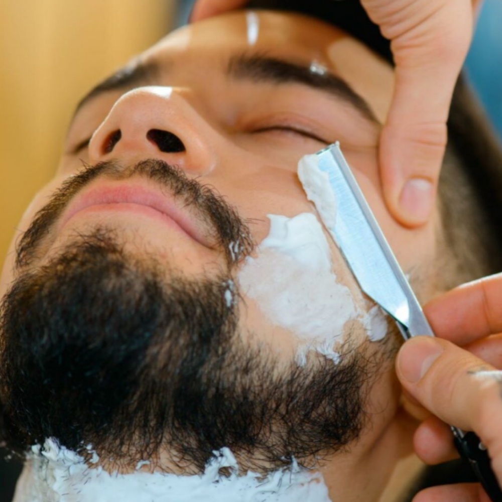 Men's Partial Face Shave at The Faded Mane-Susan in Chester, VA