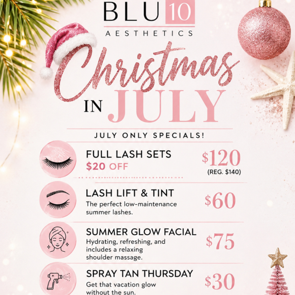 Christmas In JULY 🎄💞👙 at Blu 10 Aesthetics in Chattanooga, TN