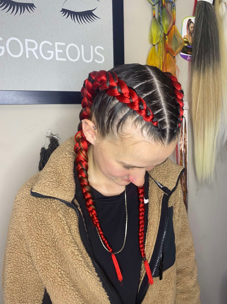 Adult 2 Feed In Braids