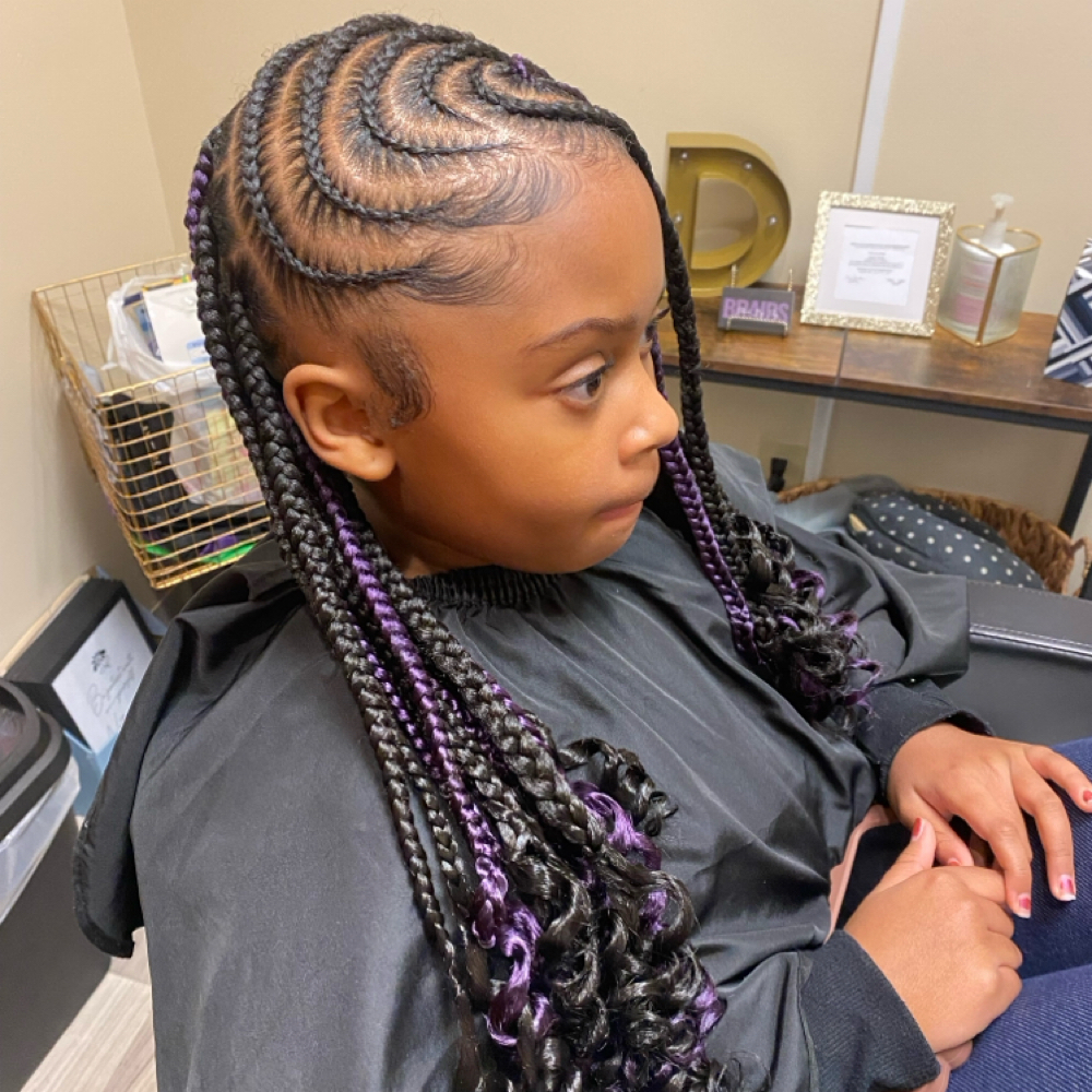 Kids Tribal Knotless Braids at Roots To Ends in Columbus, OH