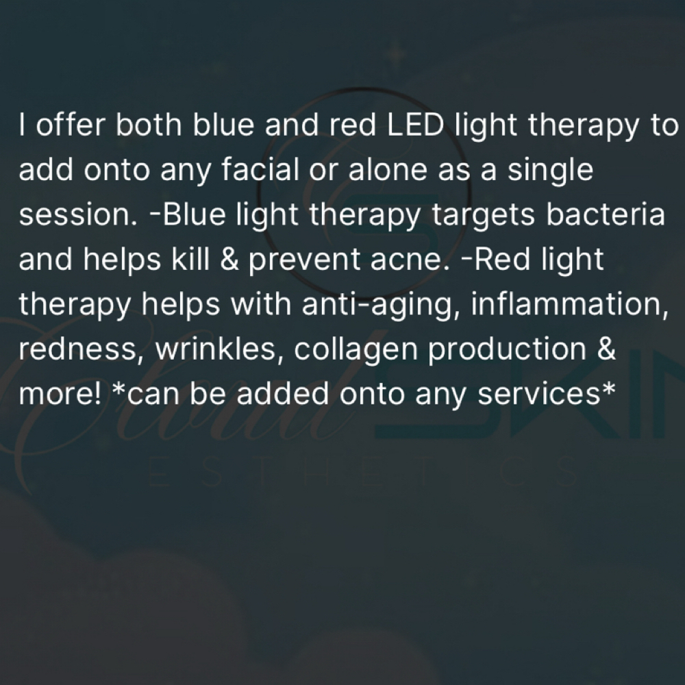 LED Light Therapy at Cloud Skin Esthetics LLC. in Redford, MI