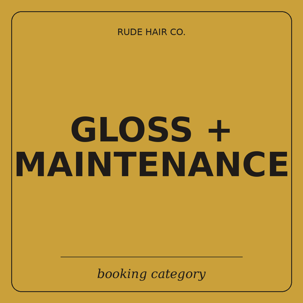 Gloss at Rude hair in Chula Vista, CA