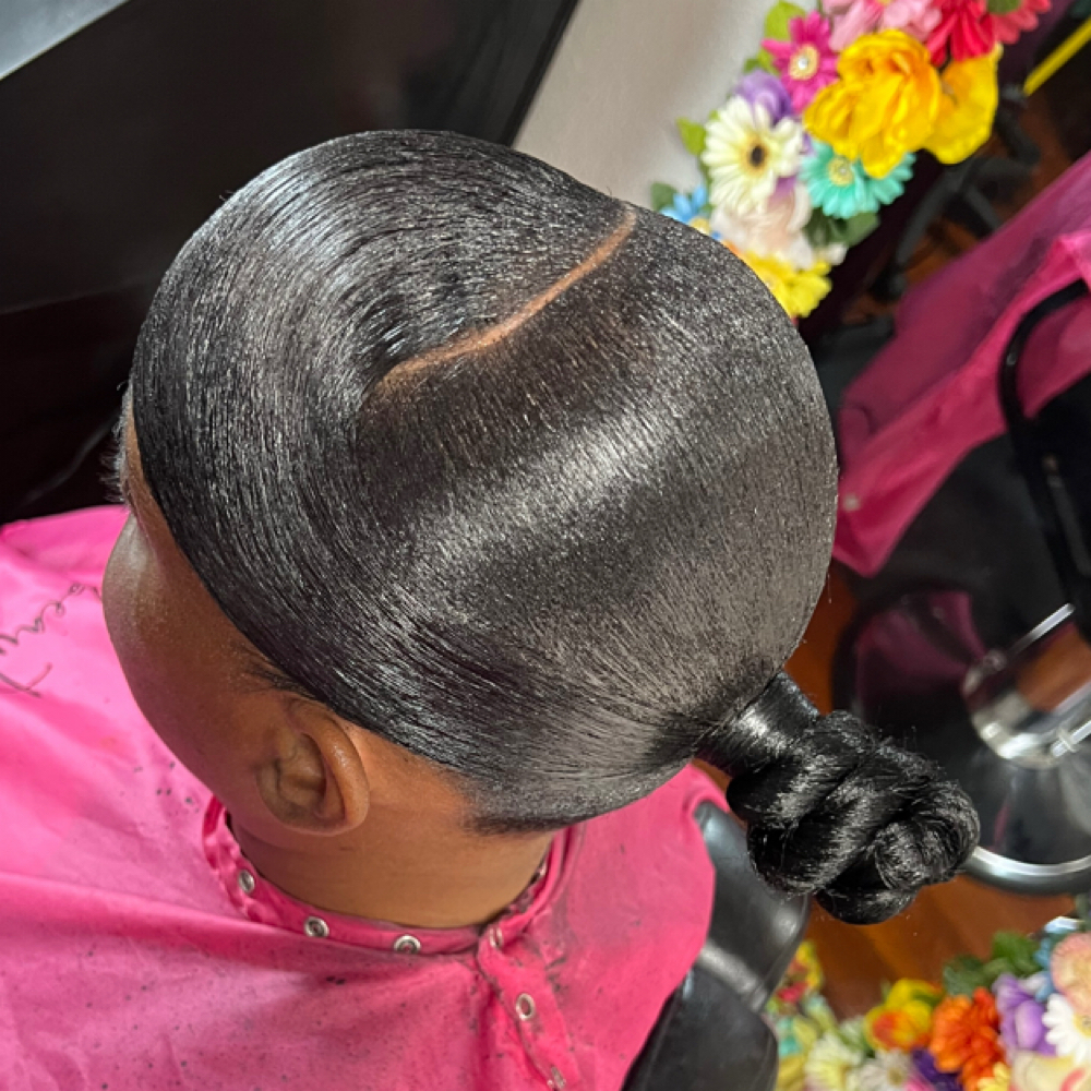 Low Bun w/ Swoop(hair includ) at Giftedbeauty360 in Jacksonville, FL
