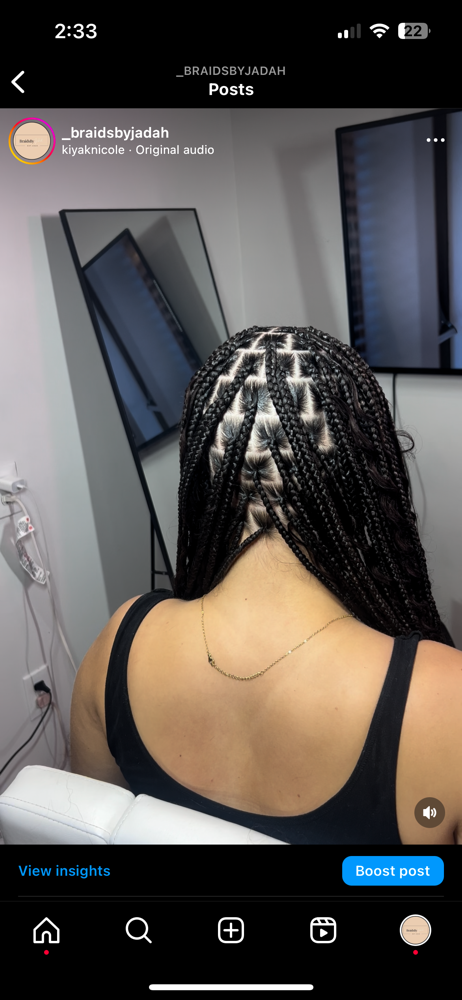 Medium Knotless Waist Length