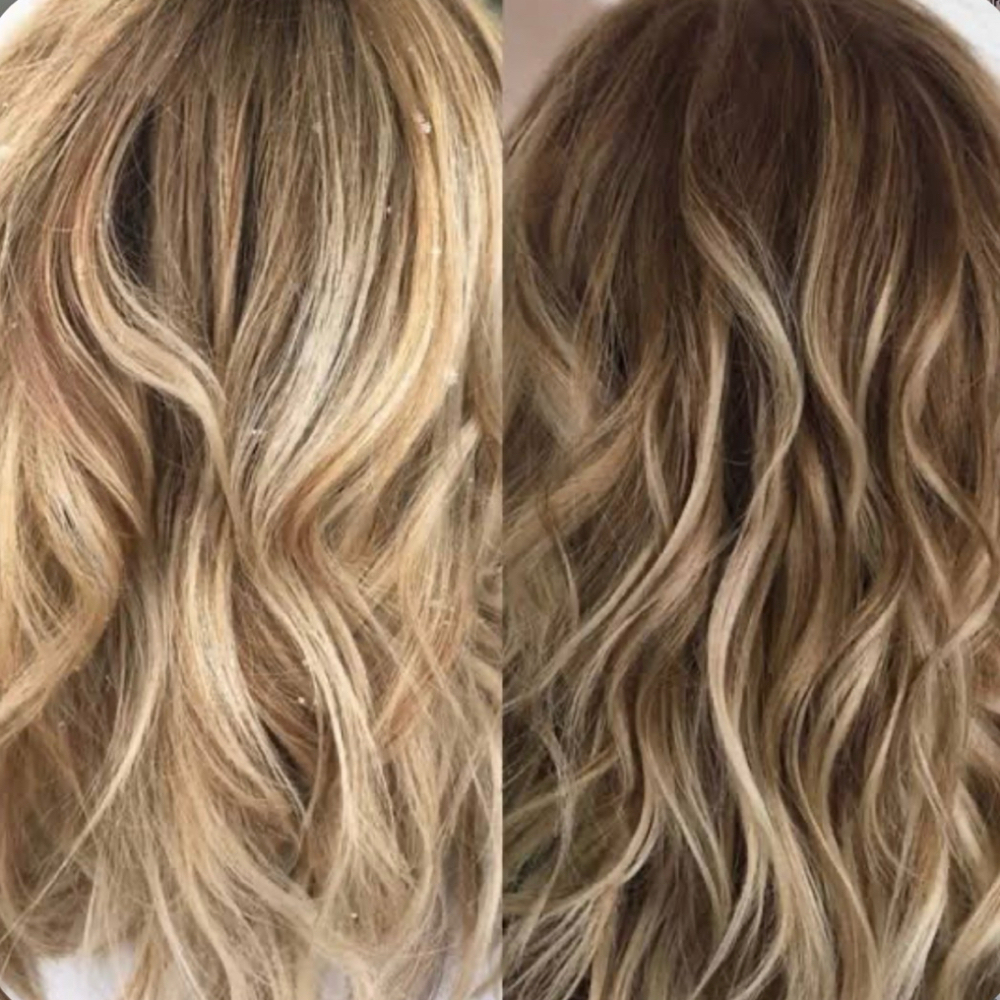 Lowlights at Reflections salon at Merle Norman in Cedartown, GA