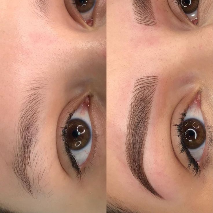 Combo Brows (Ombre & Microblading) at The Permanent Makeup Studio NC in Cary, NC