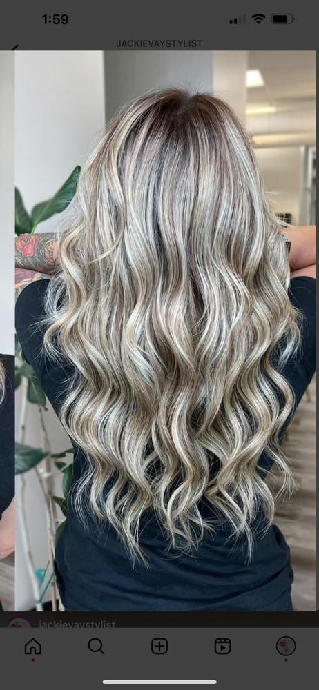 Blowout w/ Extensions at Jackie Vay Hairstylist in Rochester, NY