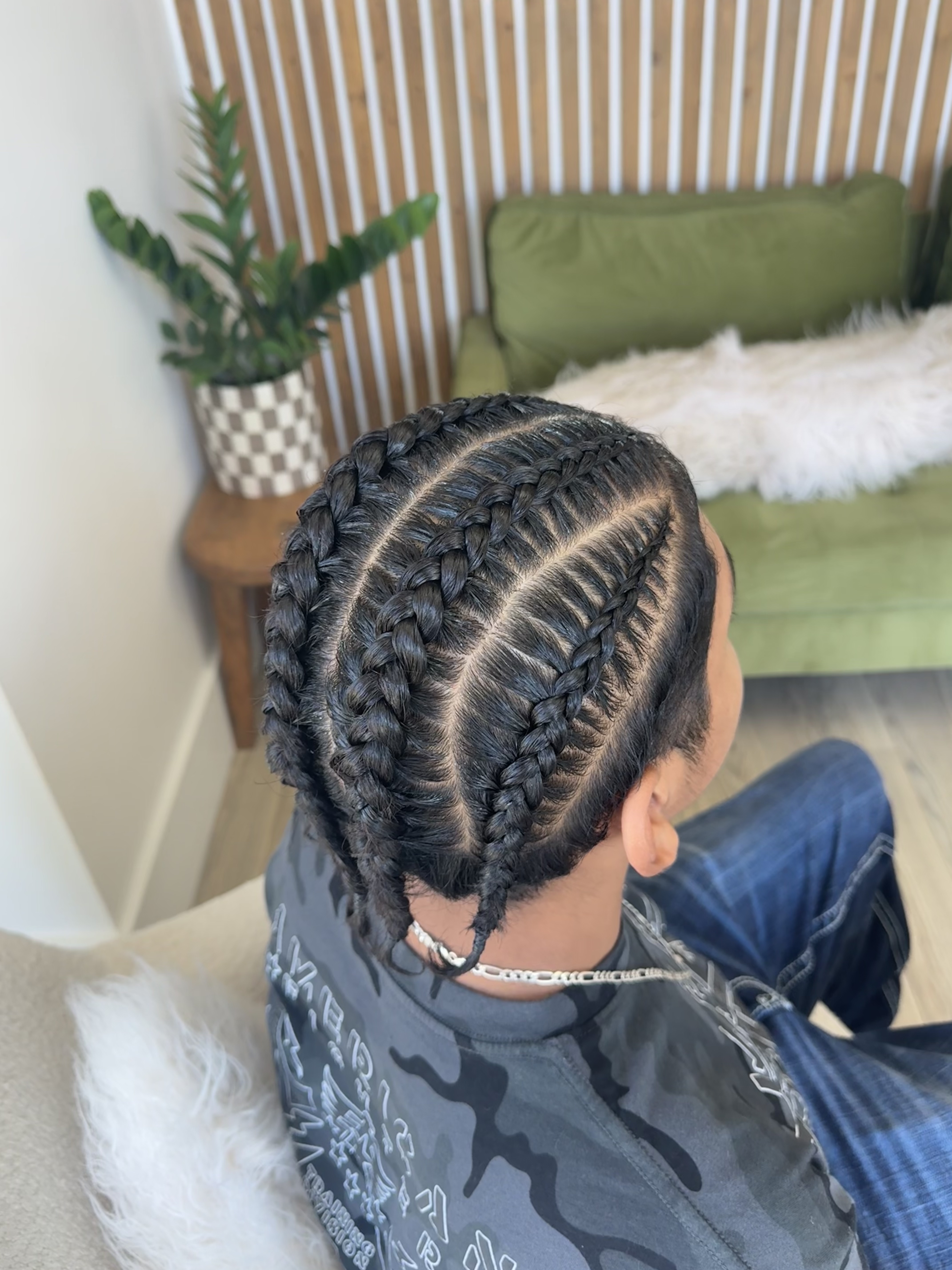 Straight Back Cornrows