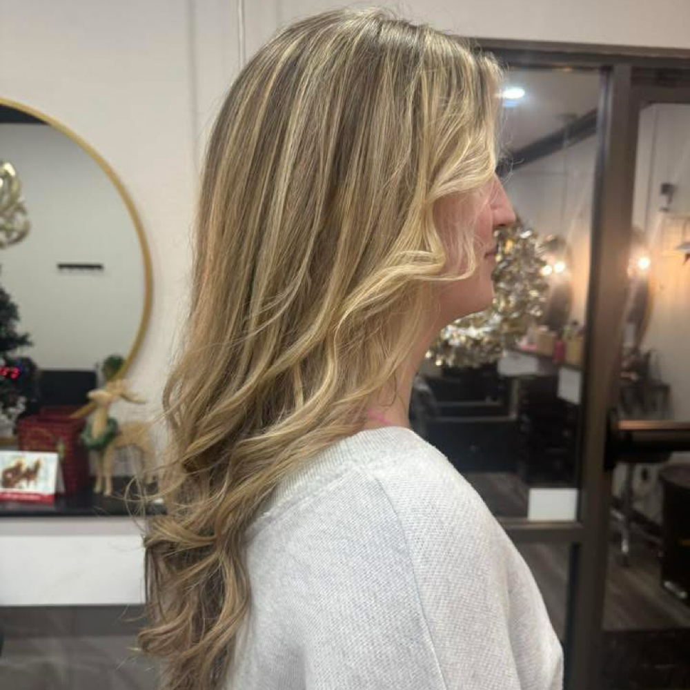 Partial Blonding Highlights