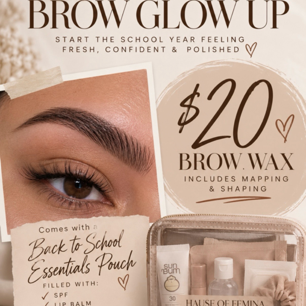 BTS Brow Wax at Hause Of Femina Wax And Beauty Studio in Palm Desert, CA