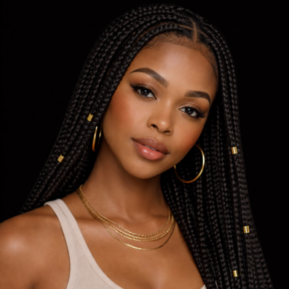 Knotless Braids at Enchanted Essence Beauty Salon & Hair Restoration Center in Reno, NV