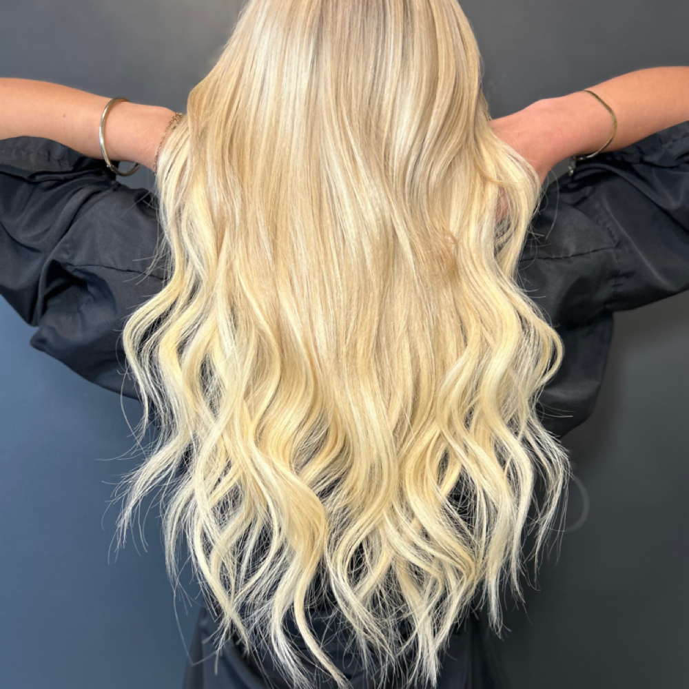 Extentions Blow Dry at Halo Color and Curl Salon in Boca Raton, FL