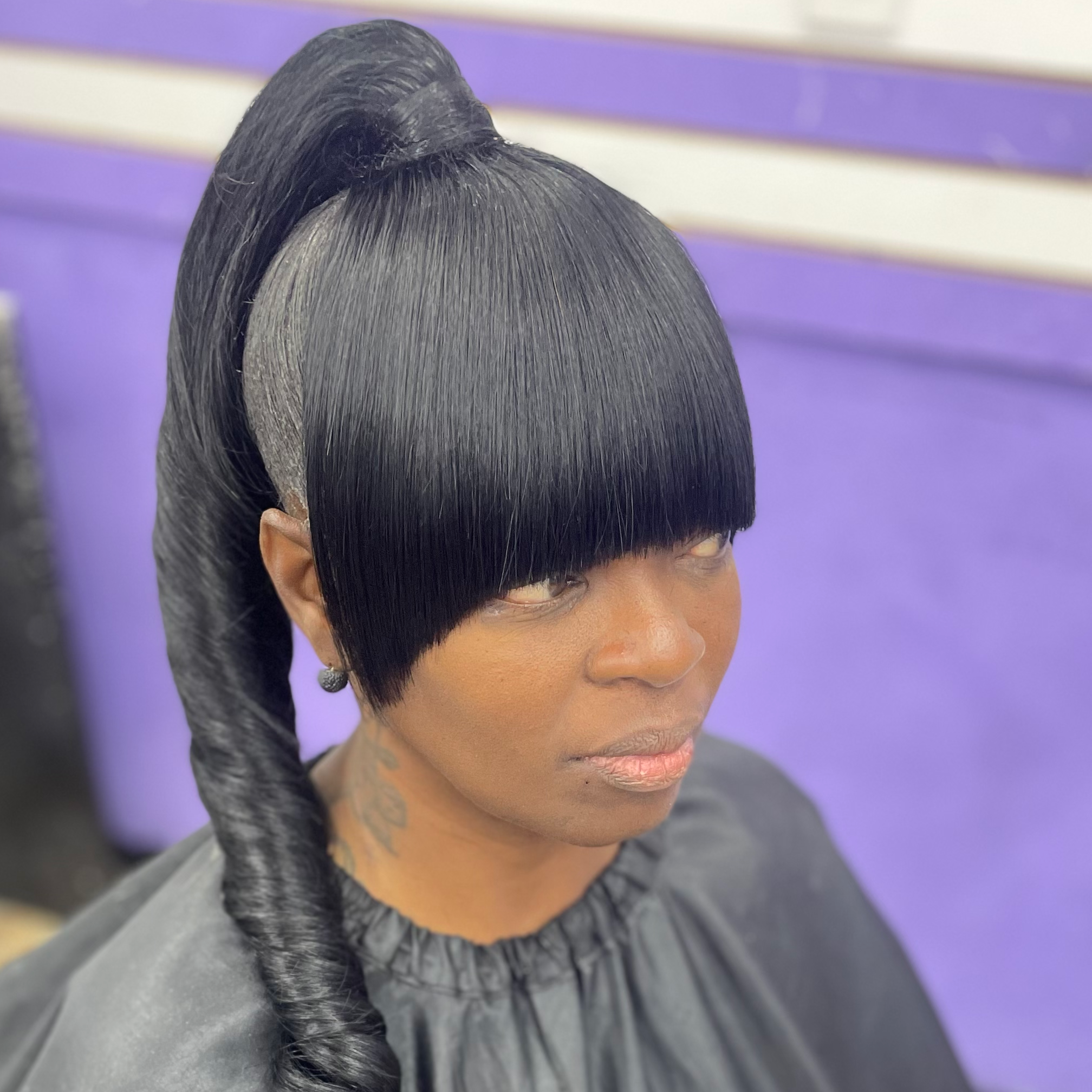 Ponytail And Bangs at BeYoutiful Beauty Barr in Houston, TX