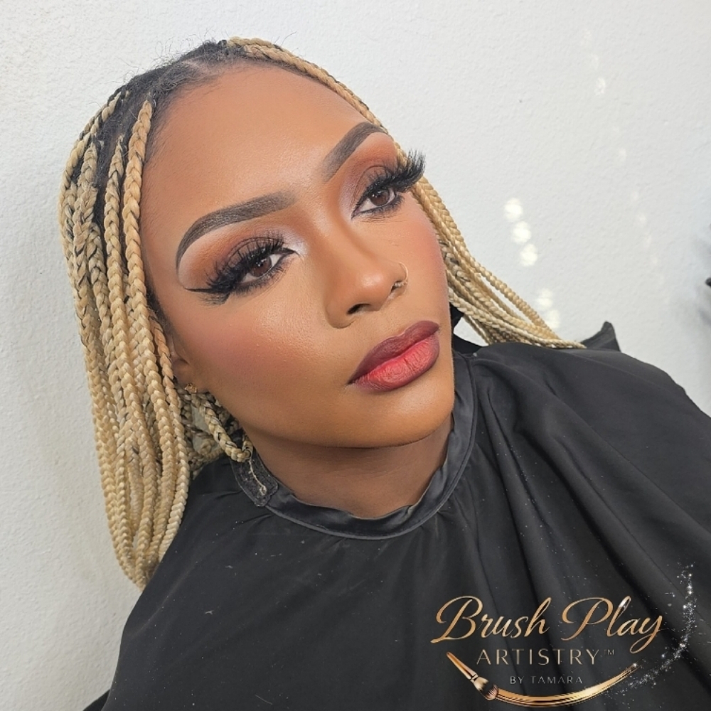 Luxe (soft) Glam at Brush Play Artistry in Mansfield, LA