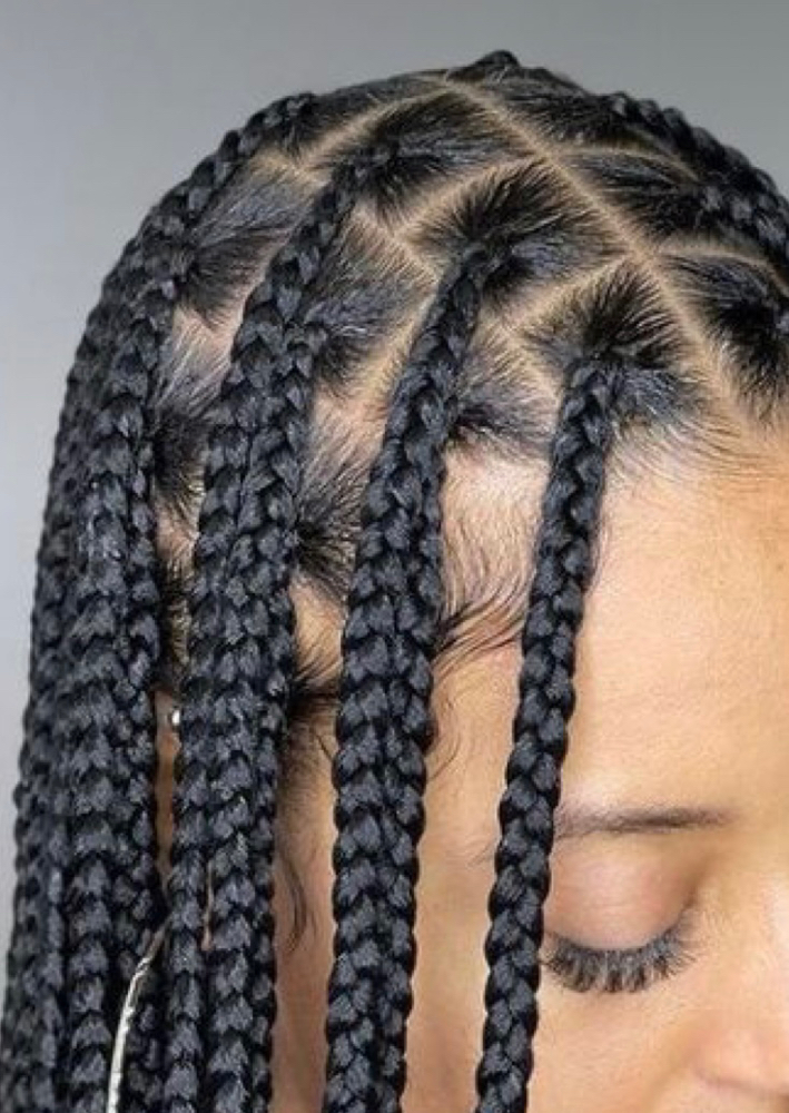 Medium Knotless box braids
