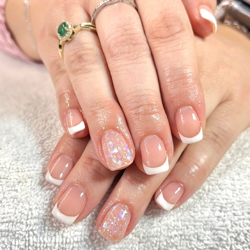 French tip- ADD ON at Katherine Rice @ Polished in Fritch, TX