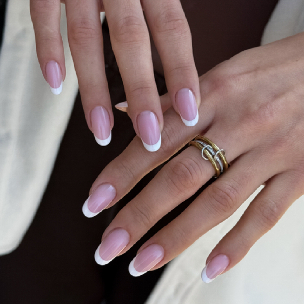 Painted/Hidden French (Add-On) at Nesterova Pro Nails in Glendale, CA