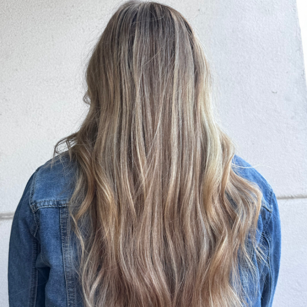 JA - Lived-In Custom Color at Jamie & Nautica Hair Co. in New Braunfels, TX