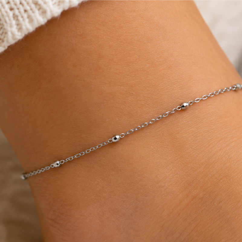 Stainless Steel Bracelet or Anklet at Calm Creations Permanent Jewelry in Erie, PA
