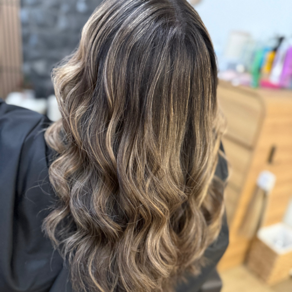 Full Head Balayage at Abby’s Glam Studio in Callahan, FL
