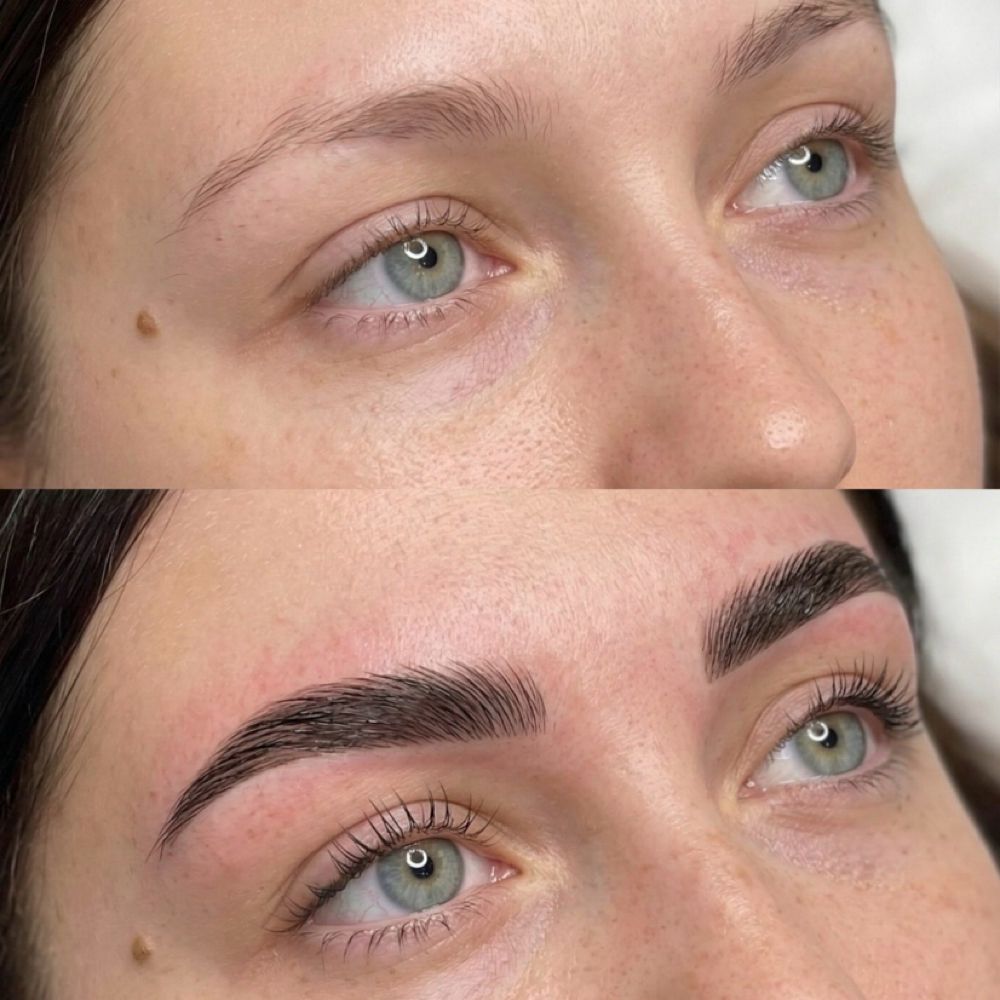Brow lamination and tint at Avra Spa