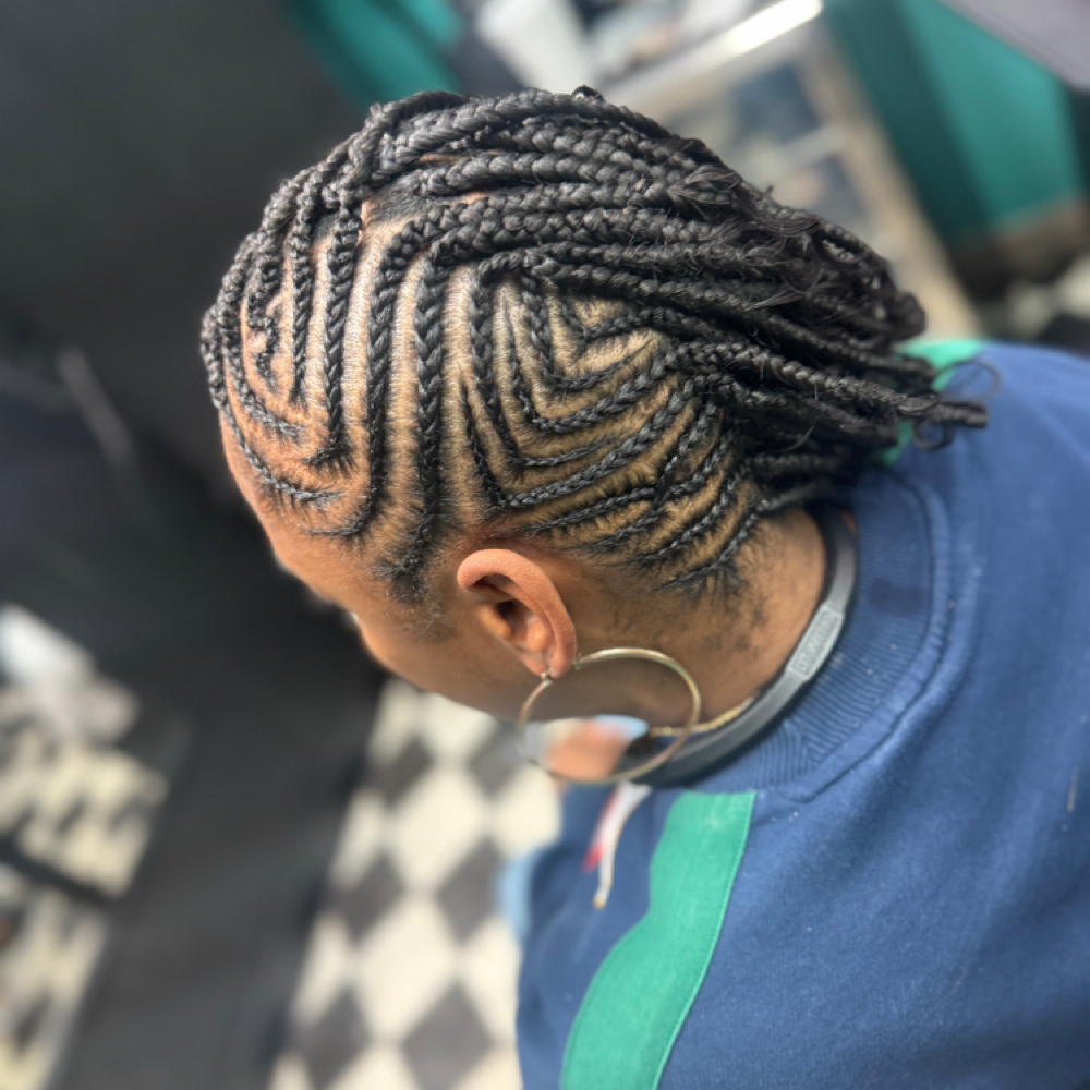 Braided Boho Mohawk at B Diva Braids and Locs in Statesville, NC