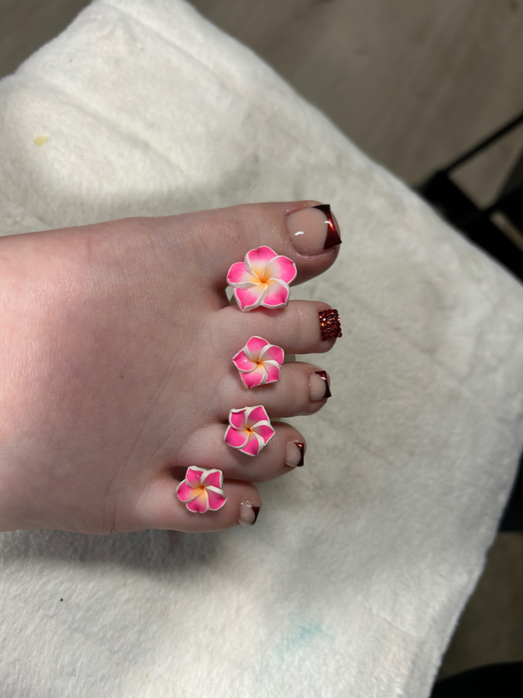 Extreme Acrylic Pedicure