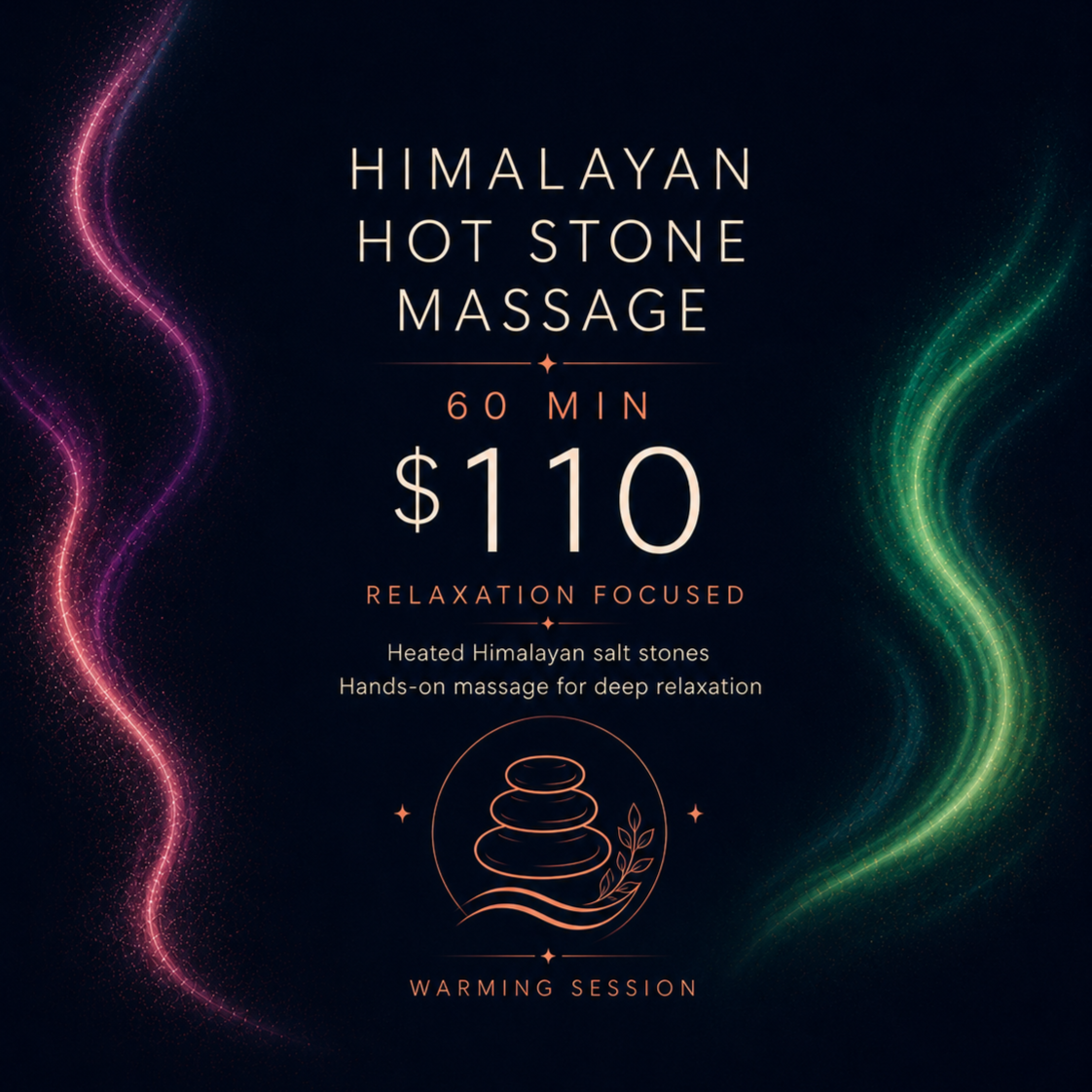 Himalayan Hot Stone — 60 min at The Traveling Sole in East Wenatchee, WA