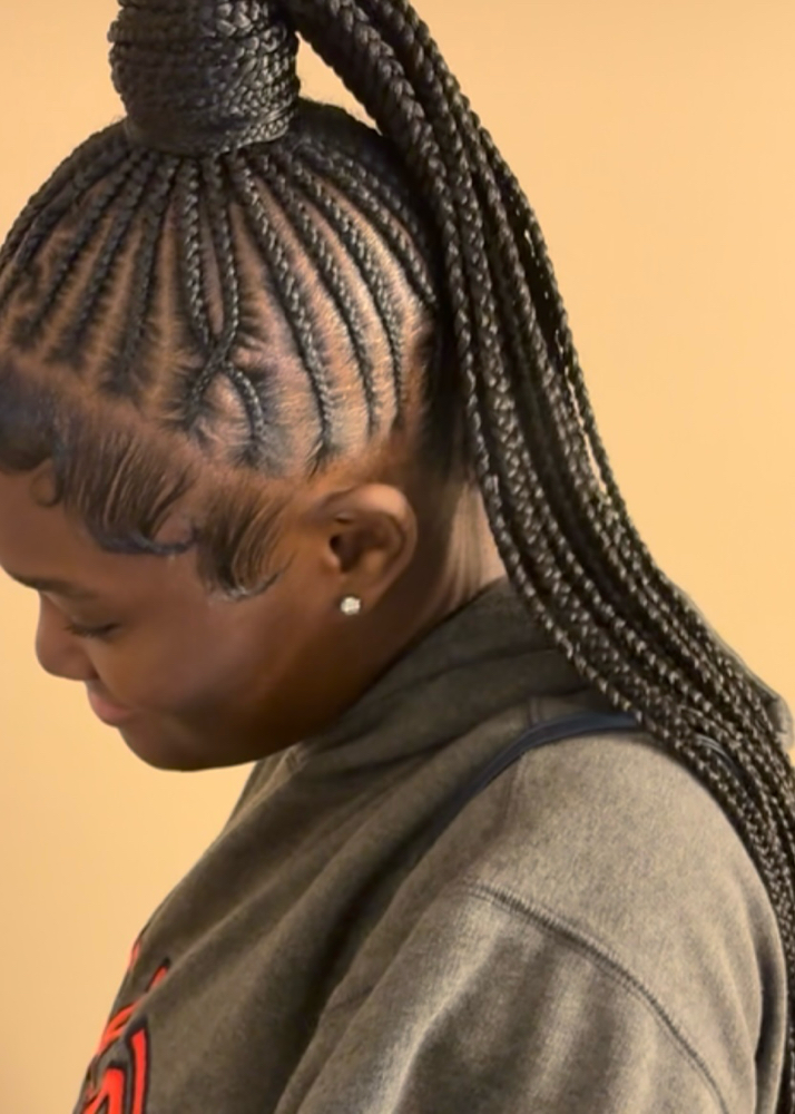 Small Freestyle Braided Ponytail