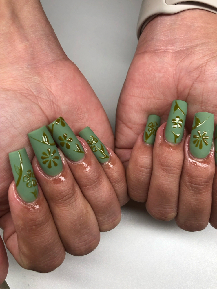 Acrylic Overlay On Natural Nails