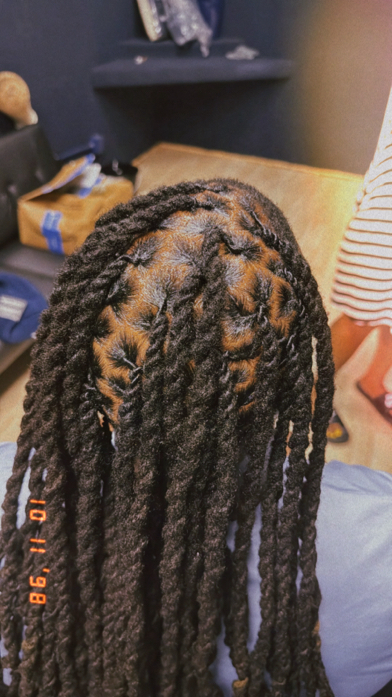 Dreads wash & retwist whole head