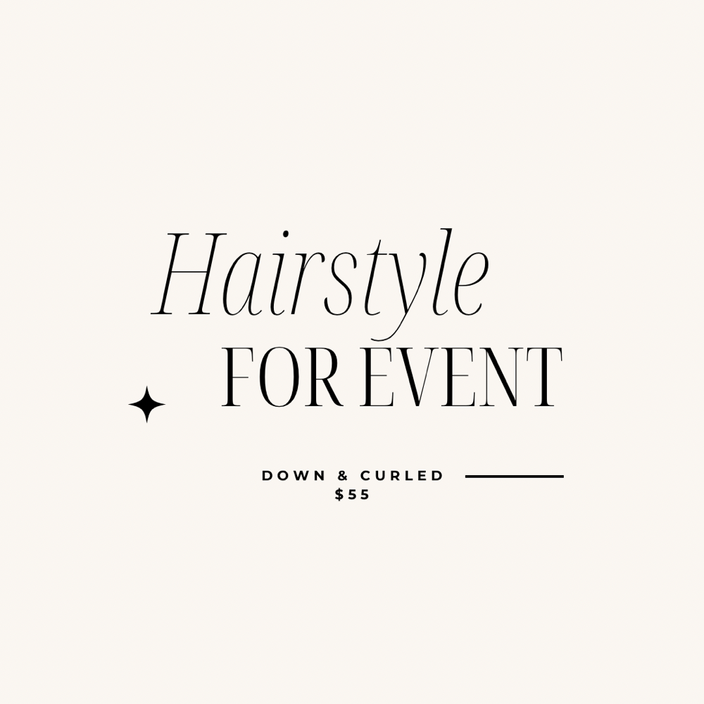 Hairstyle For Event - Down