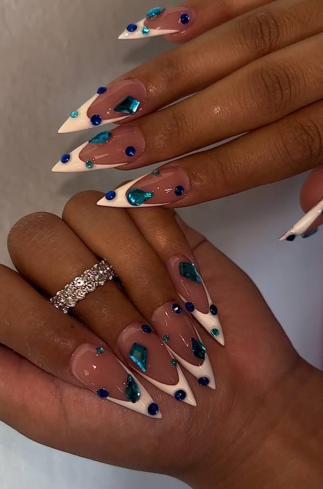 Rhinestones ( Add On ) at nailedbymyaa in Visalia, CA