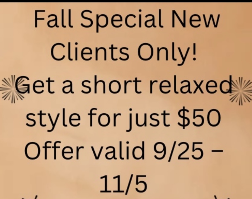 Fall Special (new Clients)