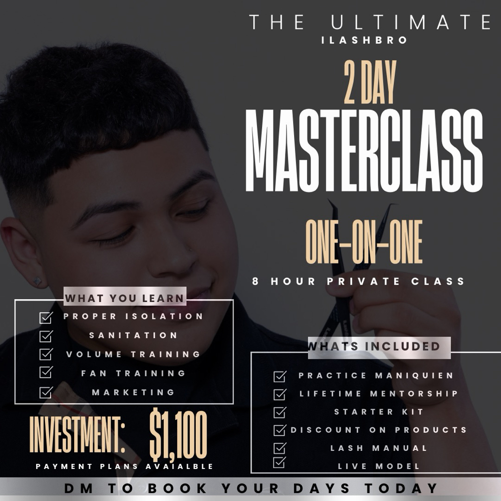 2 Day Master Class at iLashBro in Fort Worth, TX