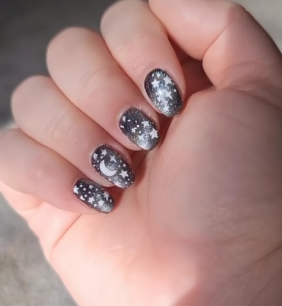 Nail Stamping 9-10 Nails at At Your Fingertips Nail Salon in Escanaba, MI