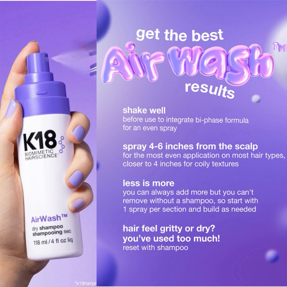 K18 AirWash Dry Shampoo at Saylor Grace in Maryville, TN