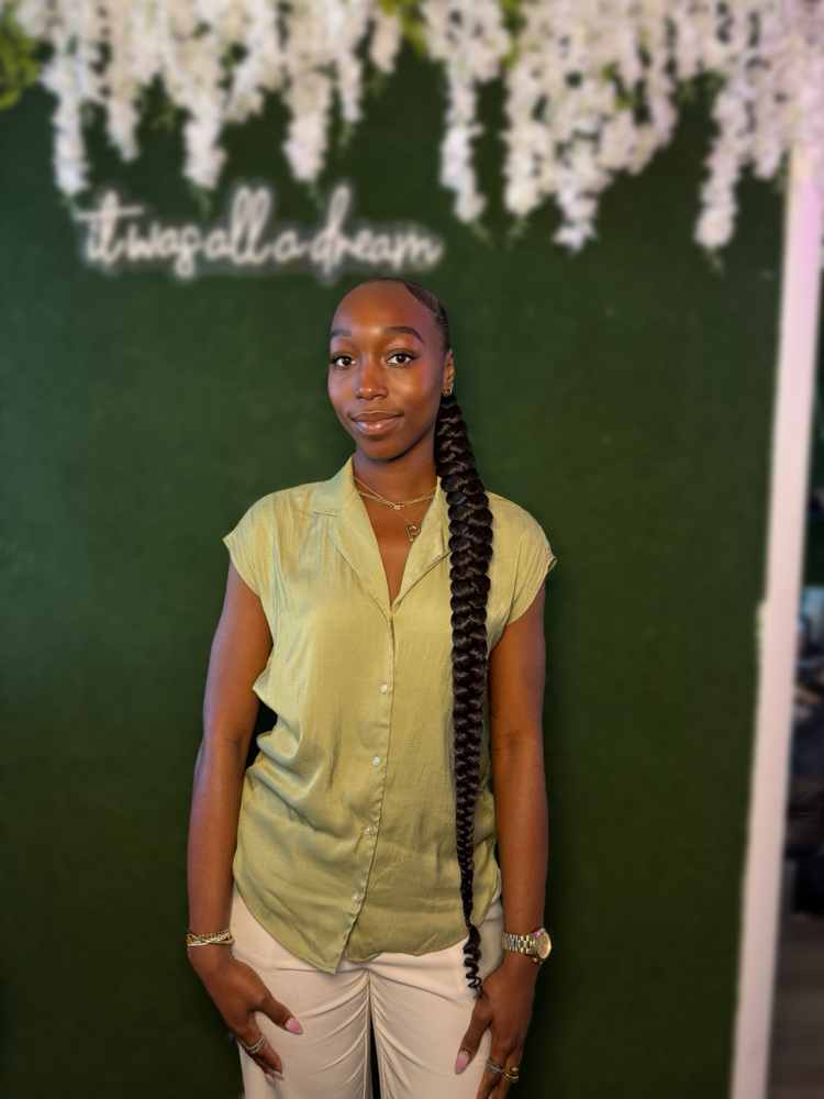 Braided Ponytail at GetCrownedByAsh in Hollywood, FL