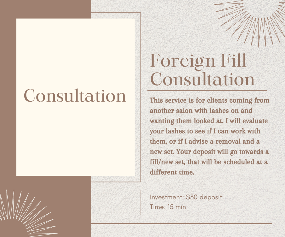 Foreign Fill Consultation