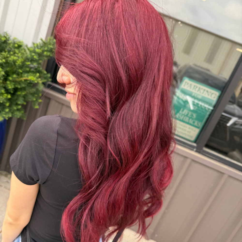 Vivid All Over Color at Brittany Armstrong Hair Co in Weatherford, TX
