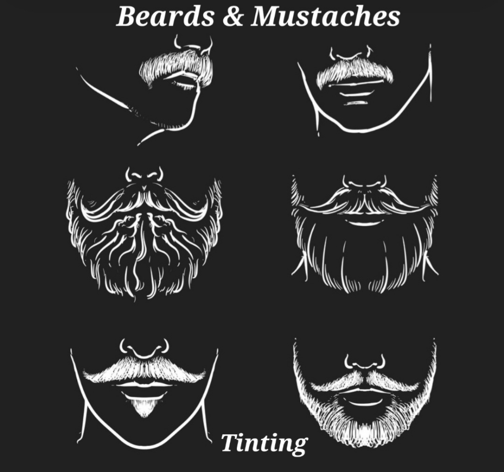 Beards and Mustache Tinting