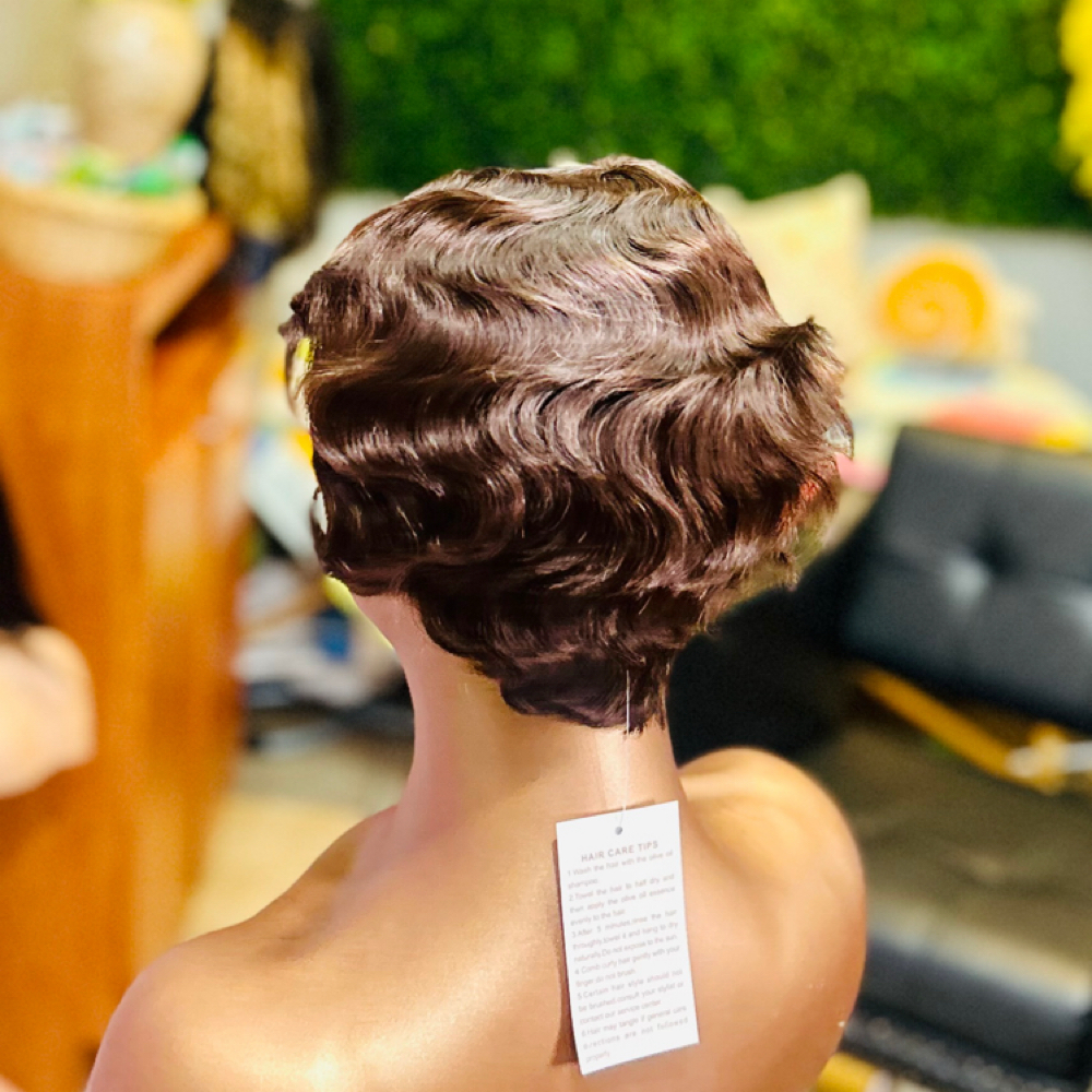 Pixie Cut/ Finger Wave Wig