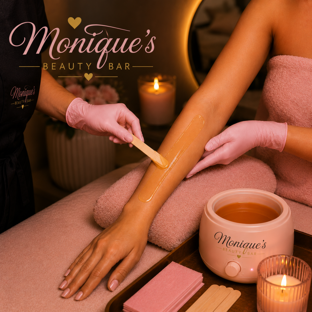 Full Arm Waxing at Monique's Beauty Bar in Charlotte, NC