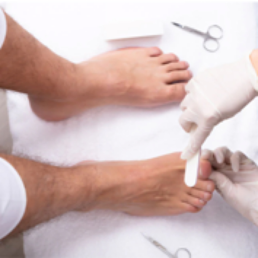 Mens Pedicure at 7 1 8 Beauty Bar in Hoboken, NJ