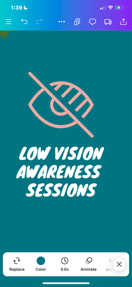 Low Vision Awareness Sessions