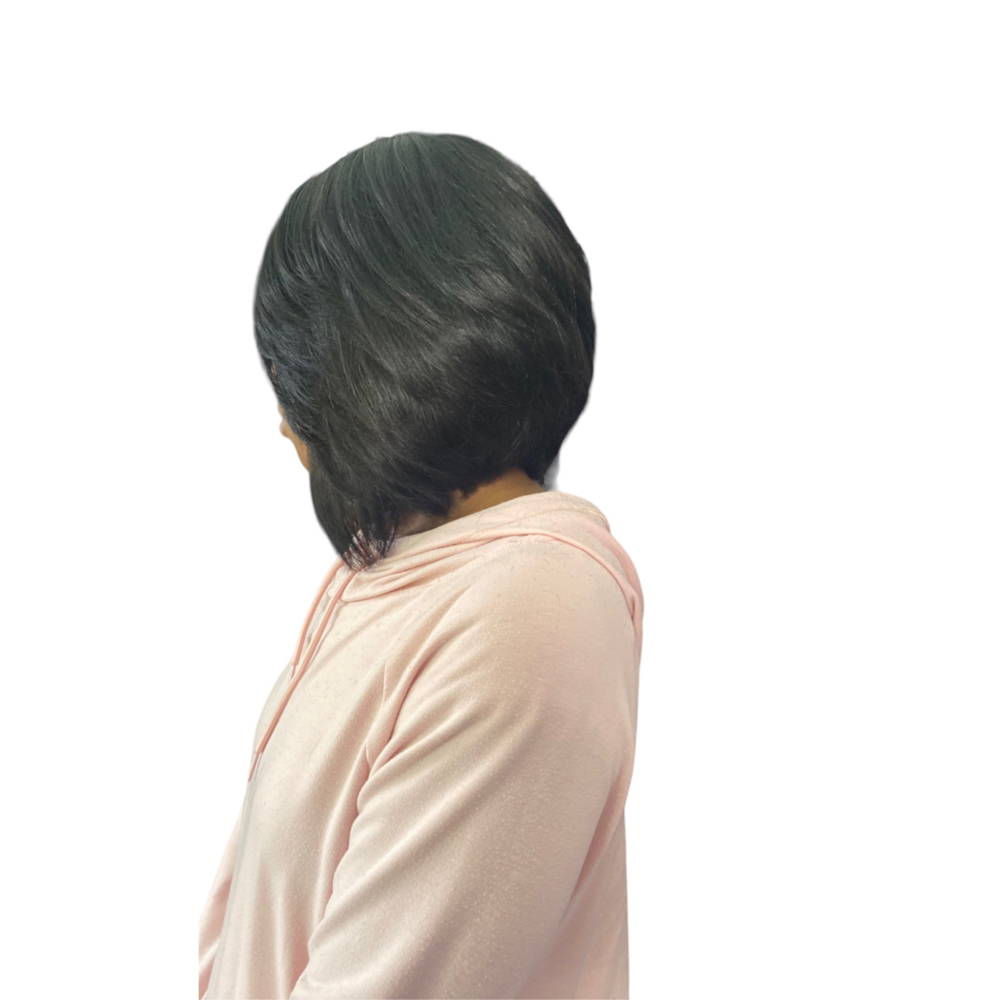 Glue-in Bob Cut W/ Leave Out