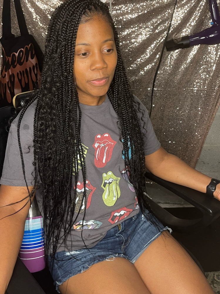 Bohemian curls on ends