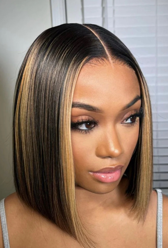 12 Inch Hd Lace Wig Colored