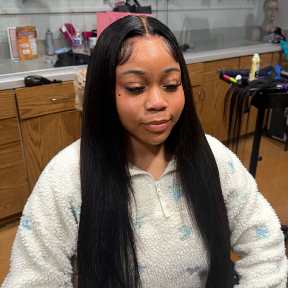 Frontal sew in install at Artistry of Braiding in Milwaukee, WI