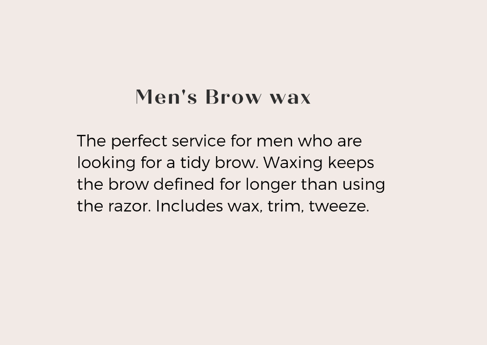 Men's Brow Wax